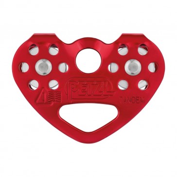 petzl tandem carrucola doppia per teleferica su corda