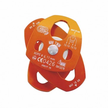 carrucola kong mini twin evo doppia flange mobili