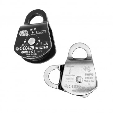 carrucola piccola alpinismo flange mobili swing kong