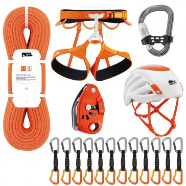 kit arrampicata petzl imbrago hirundos casco sirocco