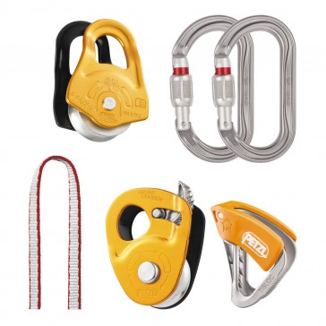 kit auto soccorso recuper da crepaccio secours rescue kit petzl