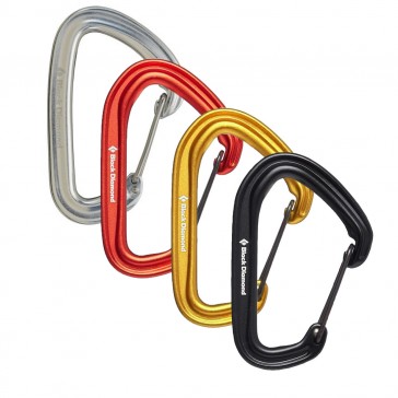 moschettone hotwire black diamond con leva a filo dritta per arrampicata