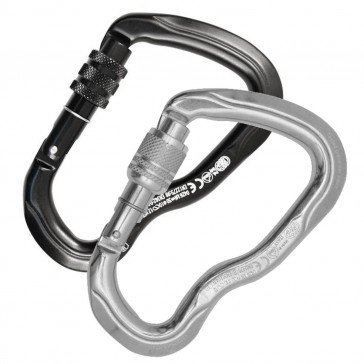 moschettone via ferrata ghiera a vite screw sleeve kong