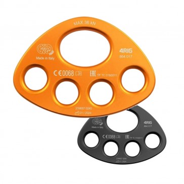 Piastra moltiplicatore ancoraggio sosta arrampicata alpinismo 4rig kong