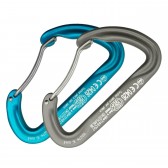 Moschettone arrampicata KONG - ARGON F - leva a filo curva - solo 31 g