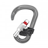 Moschettone a pera ATTACHE BAR Petzl con barra di posizionamento per attrezzi di assicurazione come GRIGRI e NEOX