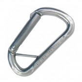 Moschettone "D" SHAPE in acciaio inox KONG - INDOOR BAR STRAIGHT GATE - leva dritta con cross-bar