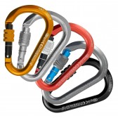 Moschettone KONG - HMS CLASSIC SCREW SLEEVE - con ghiera a vite - vero profilo HMS per un utilizzo efficace del nodo mezzo barcaiolo.