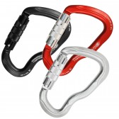 Moschettone ergonomico KONG - FERRATA TWIST LOCK - ghiera twist lock - diametro corda 26 mm!