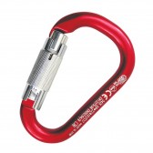EDELRID Moschettone Corazon A Forma Di Cuore - Rosso Fuoco, Carico Max 10 Kg, Non Per Arrampicata, Confezione Da 10 Pezzi