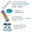kit materiale per arrampicata rinvii corda imbrago grigri