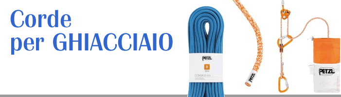 corde per escursionismo e ghiacciaio