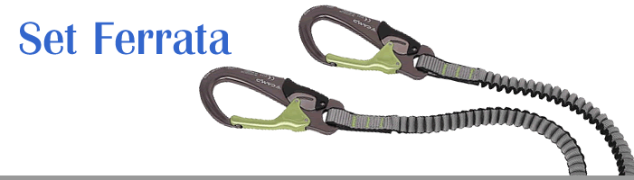 set cordini per via ferrata